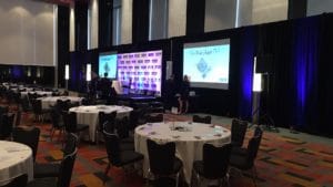 loews hotel, loews, audio visual, 3rd party vendor, hotel ballroom, hotel audio visual